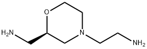 4-Morpholineethanamine,2-(aminomethyl)-,(2R)- Structure
