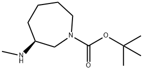 (S)-tert-butyl 3-(methylamino)azepane-1-carboxylate Structure