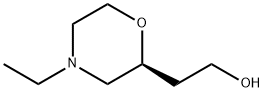 2-Morpholineethanol,4-ethyl-,(2S)- Structure