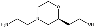 2-Morpholineethanol,4-(2-aminoethyl)-,(2S)- Structure