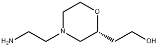 2-Morpholineethanol,4-(2-aminoethyl)-,(2R)- Structure