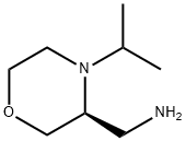 3-Morpholinemethanamine, 4-(1-methylethyl)-,(3S)- 구조식 이미지