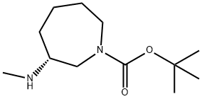 (R)-tert-butyl 3-(methylamino)azepane-1-carboxylate Structure