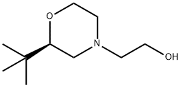 4-Morpholineethanol,2-(1,1-dimethylethyl)-,(2R)- 구조식 이미지