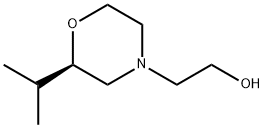 4-Morpholineethanol,2-(1-methylethyl)-,(2R)- 구조식 이미지