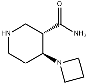 3-Piperidinecarboxamide, 4-(1-azetidinyl)-, (3S,4S)- Structure