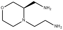 4-Morpholineethanamine, 3-(aminomethyl)-,(3R)- 구조식 이미지