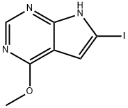 7H-Pyrrolo[2,3-d]pyrimidine, 6-iodo-4-methoxy- 구조식 이미지