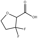 2-Furancarboxylic acid, 3,3-difluorotetrahydro- 구조식 이미지