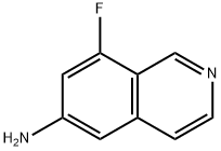 6-Isoquinolinamine, 8-fluoro- 구조식 이미지