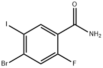 Benzamide, 4-bromo-2-fluoro-5-iodo- Structure