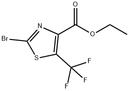 4-Thiazolecarboxylic acid, 2-bromo-5-(trifluoromethyl)-, ethyl ester Structure