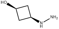 Cyclobutanol, 3-hydrazinyl-, cis- Structure