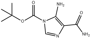 1H-Imidazole-1-carboxylic acid, 5-amino-4-(aminocarbonyl)-, 1,1-dimethylethyl ester Structure