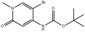 tert-Butyl (5-bromo-1-methyl-2-oxo-1,2-dihydropyridin-4-yl)carbamate Structure