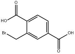 1,4-Benzenedicarboxylic acid, 2-(bromomethyl)- Structure