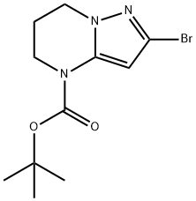 Pyrazolo[1,5-a]pyrimidine-4(5H)-carboxylic acid, 2-bromo-6,7-dihydro-, 1,1-dimethylethyl ester Structure