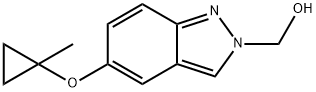 2H-Indazole-2-methanol, 5-[(1-methylcyclopropyl)oxy]- 구조식 이미지