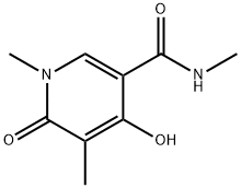 3-Pyridinecarboxamide, 1,6-dihydro-4-hydroxy-N,1,5-trimethyl-6-oxo- Structure