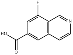 6-Isoquinolinecarboxylic acid, 8-fluoro- 구조식 이미지