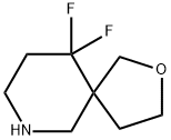 10,10-difluoro-2-oxa-7-azaspiro[4.5]decane Structure