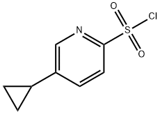 2-Pyridinesulfonyl chloride, 5-cyclopropyl- Structure