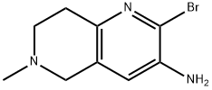 1,6-Naphthyridin-3-amine, 2-bromo-5,6,7,8-tetrahydro-6-methyl- 구조식 이미지