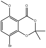 4H-1,3-Benzodioxin-4-one, 8-bromo-5-methoxy-2,2-dimethyl- 구조식 이미지