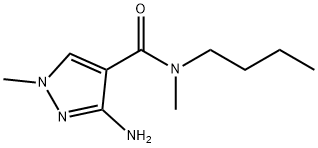 3-amino-N-butyl-N,1-dimethyl-1H-pyrazole-4-carboxamide Structure