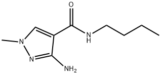 3-amino-N-butyl-1-methyl-1H-pyrazole-4-carboxamide Structure