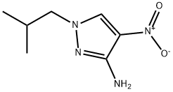 1-isobutyl-4-nitro-1H-pyrazol-3-amine Structure