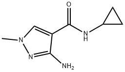 3-amino-N-cyclopropyl-1-methyl-1H-pyrazole-4-carboxamide Structure