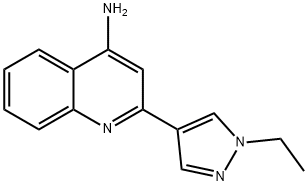 2-(1-ethyl-1H-pyrazol-4-yl)quinolin-4-amine Structure