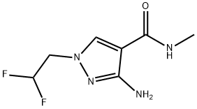 3-amino-1-(2,2-difluoroethyl)-N-methyl-1H-pyrazole-4-carboxamide Structure