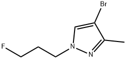 4-bromo-1-(3-fluoropropyl)-3-methyl-1H-pyrazole Structure