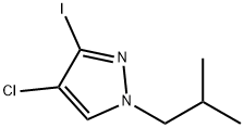 4-chloro-3-iodo-1-isobutyl-1H-pyrazole Structure