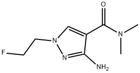 3-amino-1-(2-fluoroethyl)-N,N-dimethyl-1H-pyrazole-4-carboxamide Structure