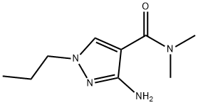 3-amino-N,N-dimethyl-1-propyl-1H-pyrazole-4-carboxamide Structure