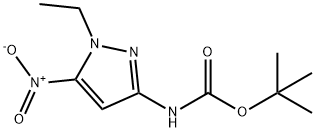 tert-butyl (1-ethyl-5-nitro-1H-pyrazol-3-yl)carbamate Structure