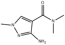 3-amino-N,N,1-trimethyl-1H-pyrazole-4-carboxamide Structure