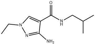 3-amino-1-ethyl-N-isobutyl-1H-pyrazole-4-carboxamide Structure