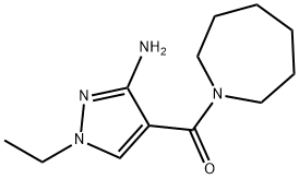 4-(azepan-1-ylcarbonyl)-1-ethyl-1H-pyrazol-3-amine Structure