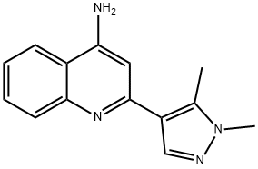 2-(1,5-dimethyl-1H-pyrazol-4-yl)quinolin-4-amine Structure