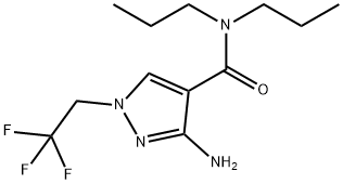 3-amino-N,N-dipropyl-1-(2,2,2-trifluoroethyl)-1H-pyrazole-4-carboxamide Structure