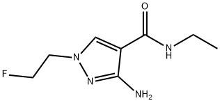 3-amino-N-ethyl-1-(2-fluoroethyl)-1H-pyrazole-4-carboxamide Structure