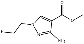 methyl 3-amino-1-(2-fluoroethyl)-1H-pyrazole-4-carboxylate Structure