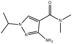 3-amino-1-isopropyl-N,N-dimethyl-1H-pyrazole-4-carboxamide Structure