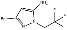 3-bromo-1-(2,2,2-trifluoroethyl)-1H-pyrazol-5-amine Structure