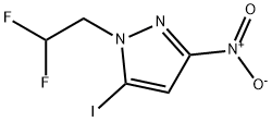 1-(2,2-difluoroethyl)-5-iodo-3-nitro-1H-pyrazole Structure