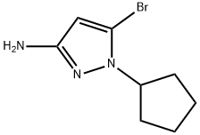 5-bromo-1-cyclopentyl-1H-pyrazol-3-amine Structure